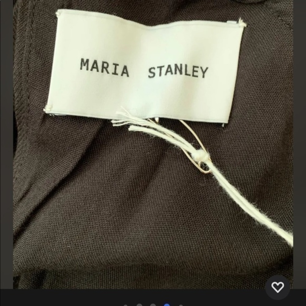 Nwt Maria Stanley Sadie May Dress Sz S Noir $350 — image 7 of 8